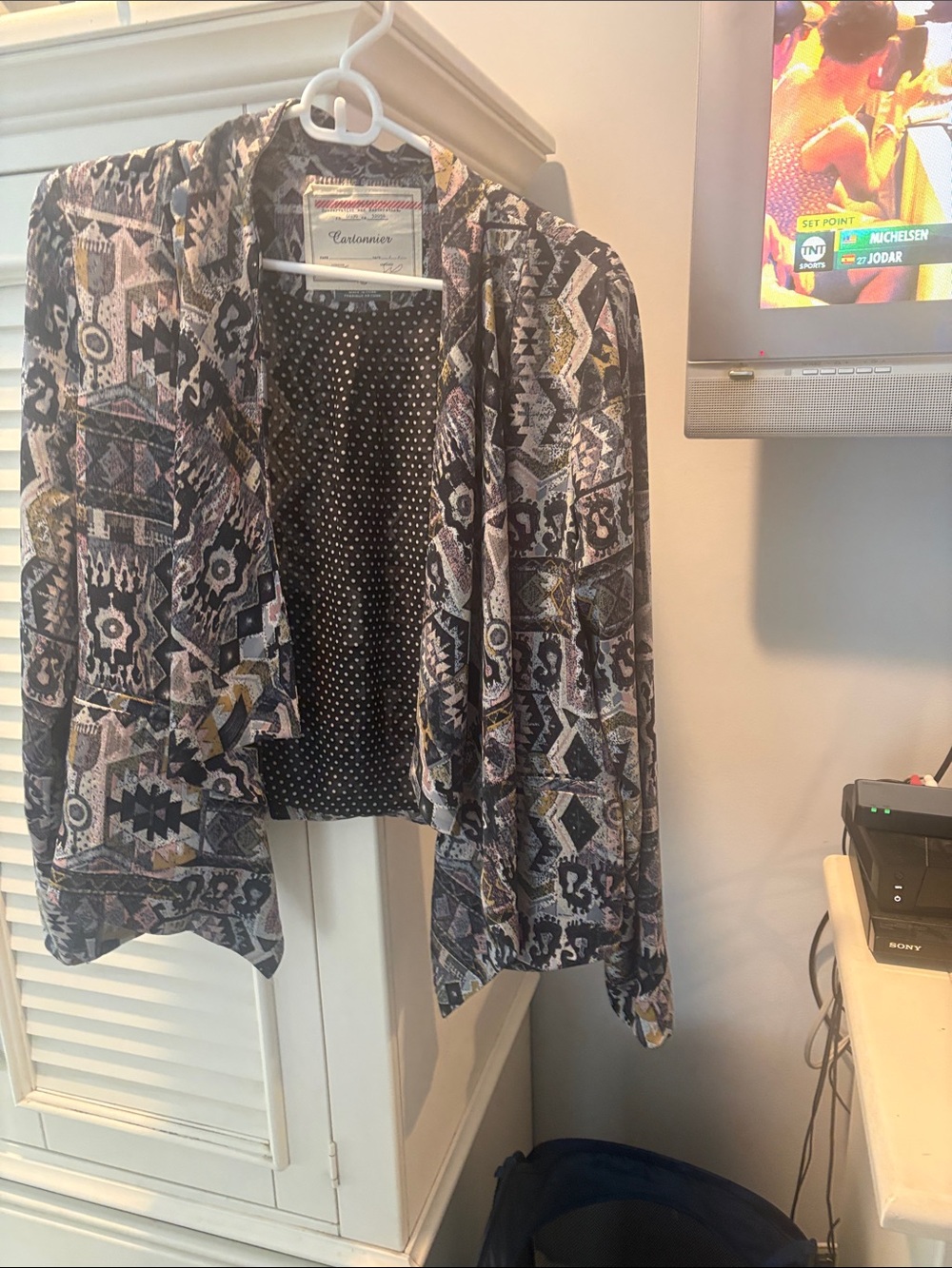 Cartonnier Multicolor Geometric Print Blazer Jacket